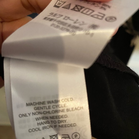 Lauren black/gray flowered boat neck gathered waist dress - Picture 8 of 11